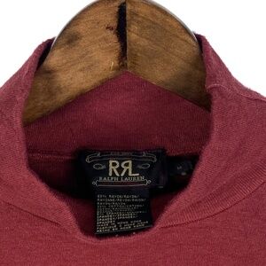 Vintage RRL Double RL Ralph Lauren Maroon Turtleneck–Triple Star–1990s –Size M